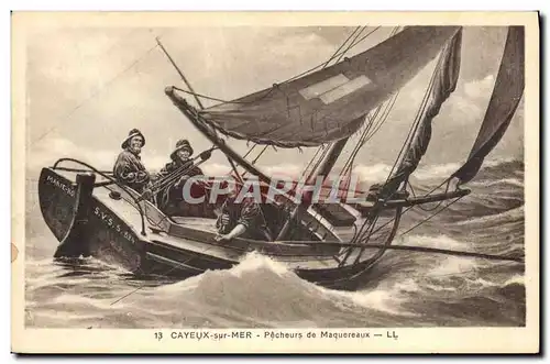 Cartes postales Bateau Peche Cayeux sur Mer Pecheurs de maquereaux