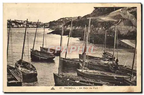 Cartes postales Bateau Peche Treboul Un coin du port