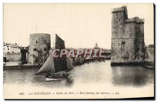 Ansichtskarte AK Bateau Peche la Rochelle Sortie du port