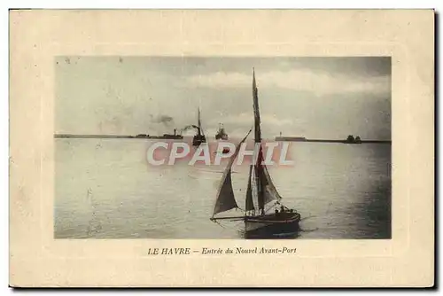 Cartes postales Bateau Peche Le Havre Entree du nouvel avant port