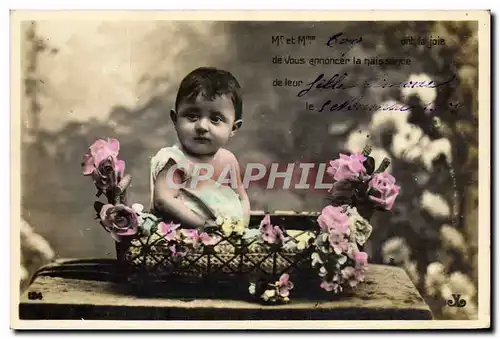 Cartes postales Fantaisie Enfant Bebe