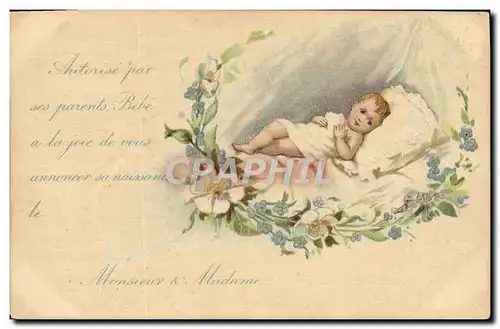 Cartes postales Fantaisie Enfant Bebe