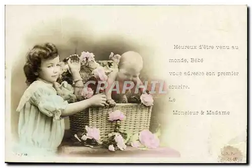 Cartes postales Fantaisie Enfant Bebe