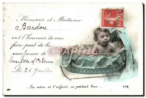 Cartes postales Fantaisie Enfant Bebe Bardou