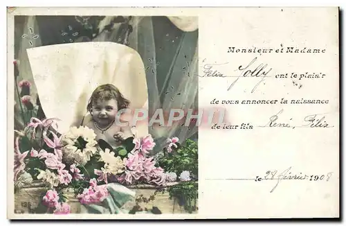 Cartes postales Fantaisie Enfant Bebe Felix Jolly