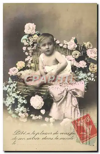 Cartes postales Fantaisie Enfant Bebe