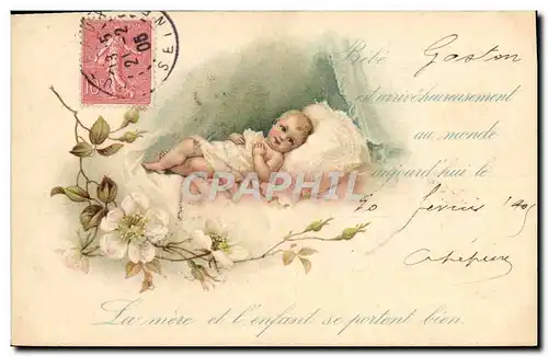 Cartes postales Fantaisie Enfant Bebe Gaston