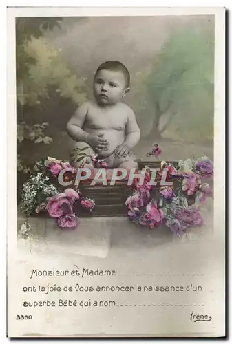 Cartes postales Fantaisie Enfant Bebe