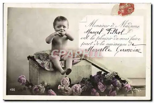 Cartes postales Fantaisie Enfant Bebe Marcel Filhol