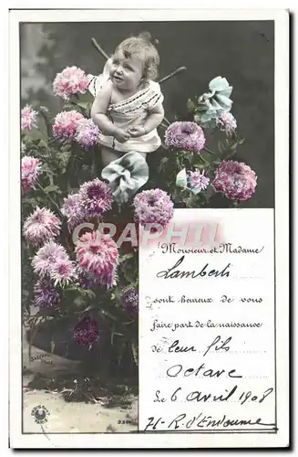 Cartes postales Fantaisie Enfant Bebe Lamberti Octave