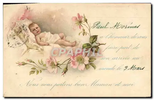 Cartes postales Fantaisie Enfant Bebe Paul Morenas