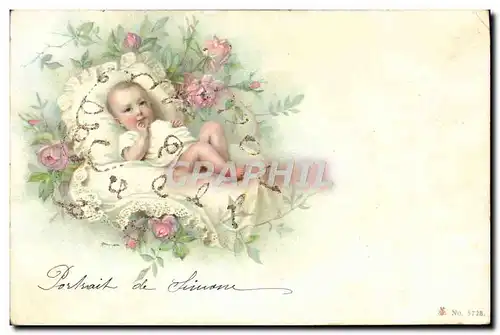 Cartes postales Fantaisie Enfant Bebe