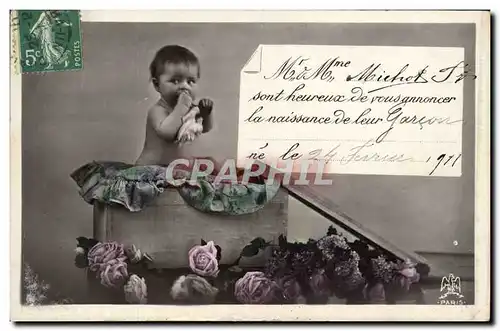 Cartes postales Fantaisie Enfant Bebe Michot