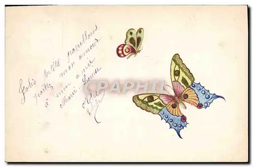 Cartes postales Fantaisie Papillon