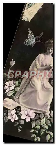 Cartes postales Fantaisie Papillon Femme