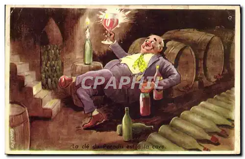 Cartes postales Fantaisie Humour Alcool