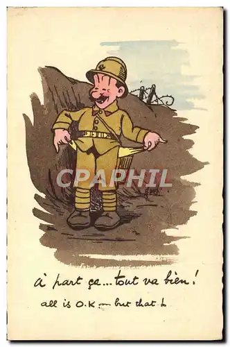 Cartes postales Fantaisie Militaria A part ca