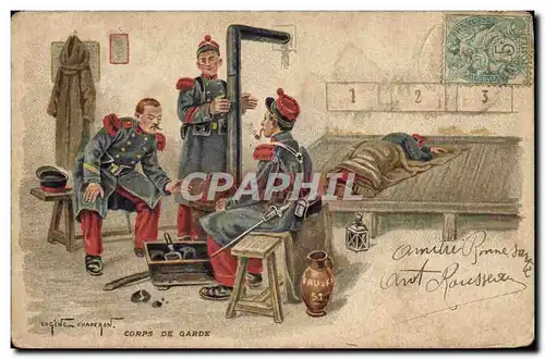 Cartes postales Fantaisie Militaria Corps de classe