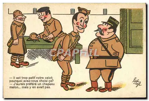 Cartes postales Fantaisie Militaria