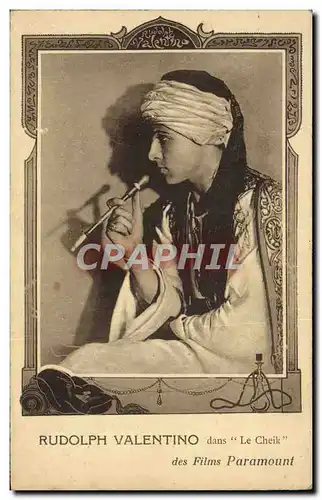 Moderne Karte Cinema Rudolph Valentino Le Cheik Films Paramount