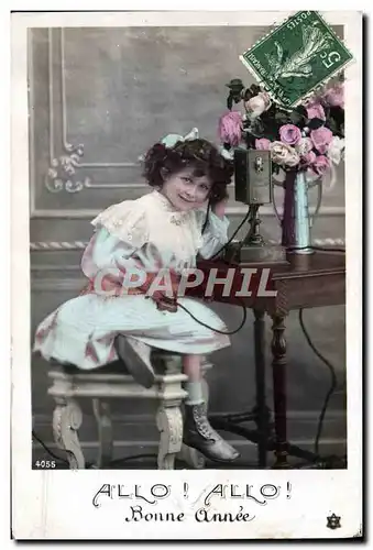 Cartes postales Fantaisie Telephone Enfant