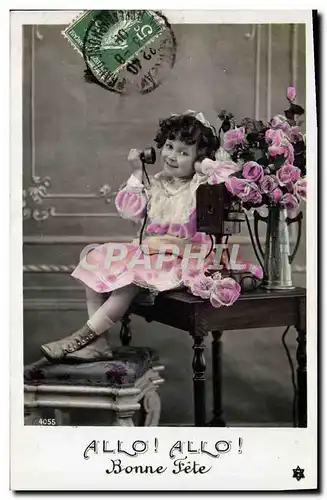 Cartes postales Fantaisie Telephone Enfant