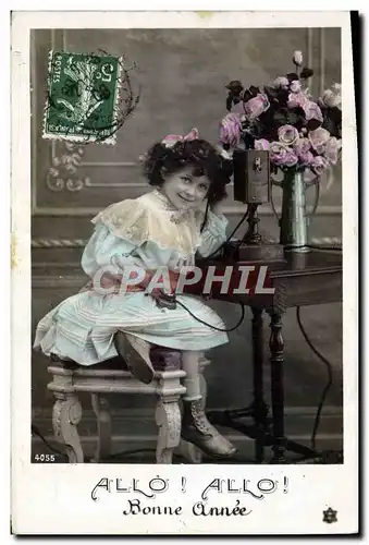 Cartes postales Fantaisie Telephone Enfant