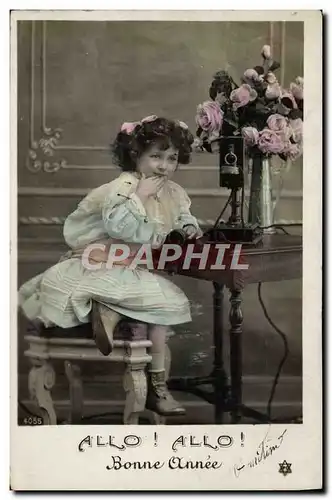 Cartes postales Fantaisie Telephone Enfant