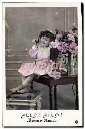 Cartes postales Fantaisie Telephone Enfant