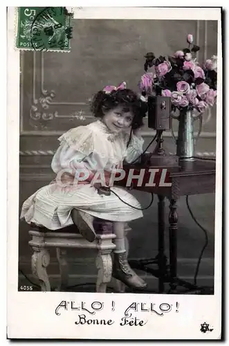 Cartes postales Fantaisie Telephone Enfant