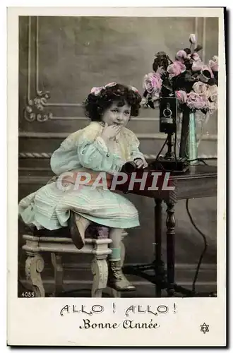 Cartes postales Fantaisie Telephone Enfant