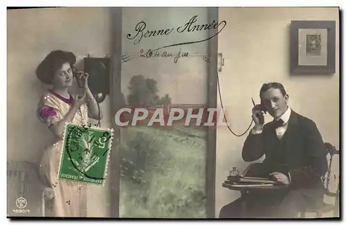 Cartes postales Fantaisie Telephone Femme