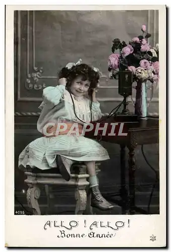 Cartes postales Fantaisie Telephone Enfant