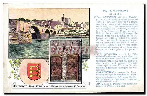 Cartes postales Vaucluse Avignon