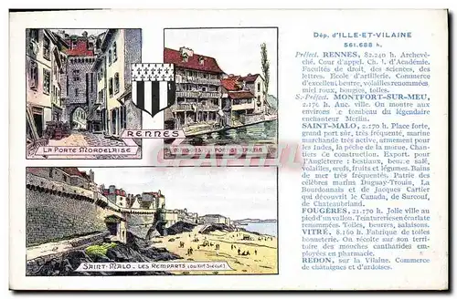 Cartes postales Ille et Vilaine Rennes