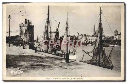 Cartes postales Bateau Sortie du port de la Rochelle