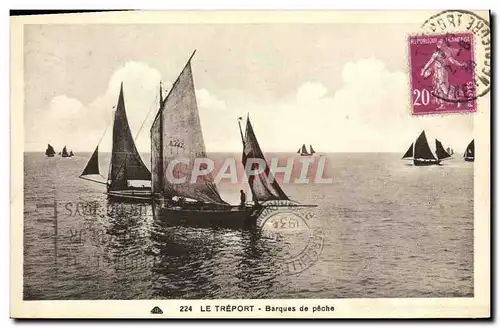 Ansichtskarte AK Bateau Le Treport Barques de peche