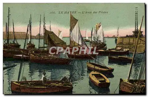 Cartes postales Bateau le Havre L'anse des pilotes