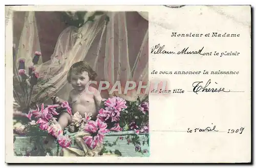 Cartes postales Fantaisie Enfant Bebe Villain Murat Therese