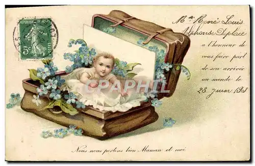 Ansichtskarte AK Fantaisie Enfant Bebe Rene Louis Alphonse Deplace