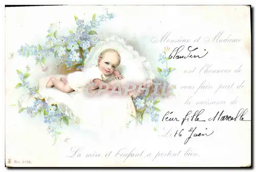 Cartes postales Fantaisie Enfant Bebe Claudin