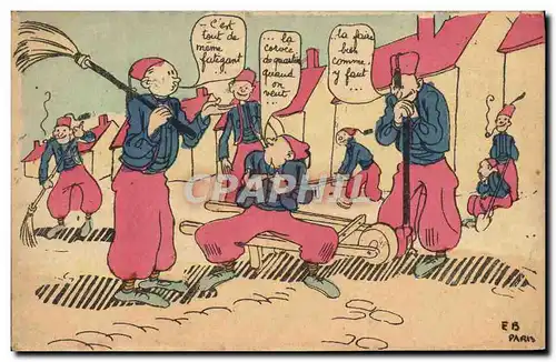 Cartes postales Fantaisie Militaria