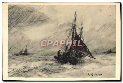 Cartes postales Bateau Au large Quintyn