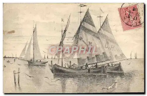 Cartes postales Bateaux Voiliers