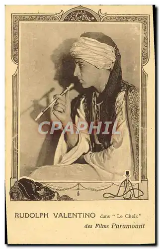 Moderne Karte Cinema Rudolph Valentino Le Cheik Films Paramount