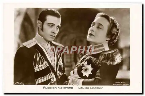 Cartes postales moderne Cinema Rudolph Valentino Louise Dresser