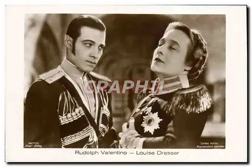 Moderne Karte Cinema Rudolph Valentino Louise Dresser