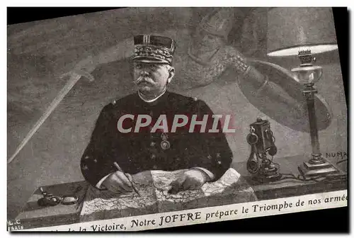 Cartes postales Fantaisie Telephone Joffre Militaria