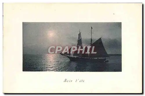 Cartes postales Bateau Soir d'ete