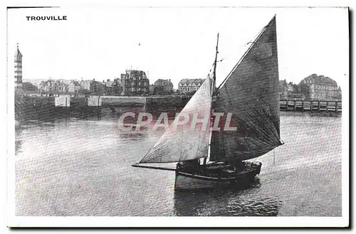 Cartes postales Bateau Trouville Peche